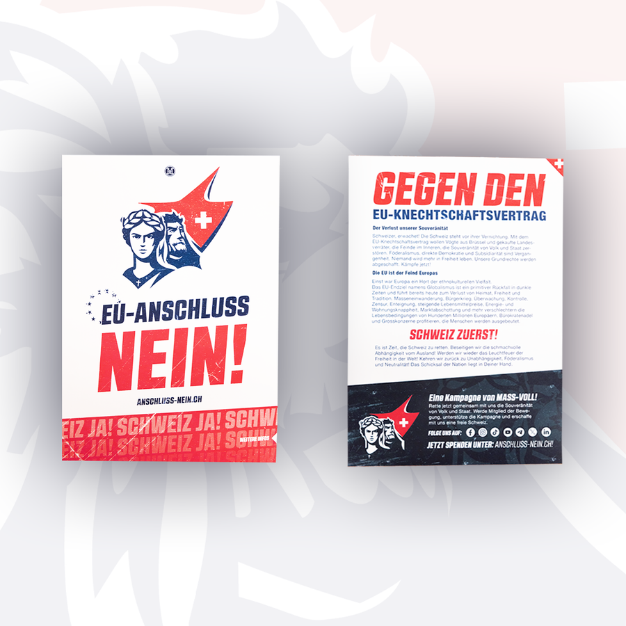 EU-Anschluss NEIN! - Flugblatt